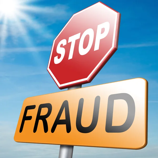 Stop fraud — Stock Photo, Image