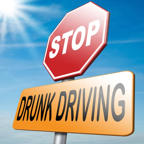 Остановить пьяное вождение — стоковое фото