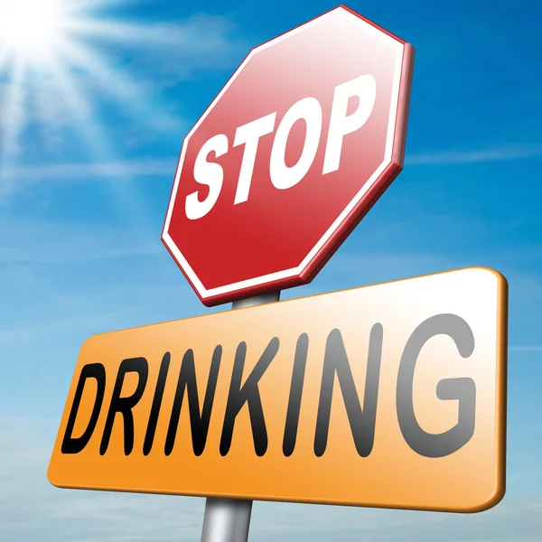 Stoppen met drinken — Stockfoto