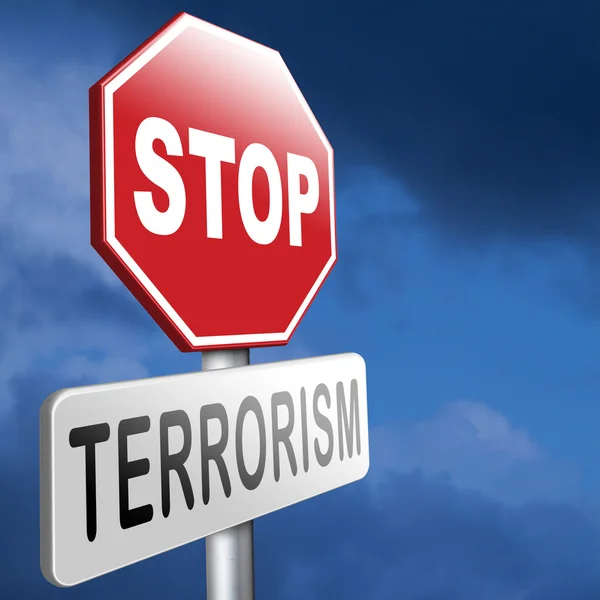 Stop terrorisme — Stockfoto