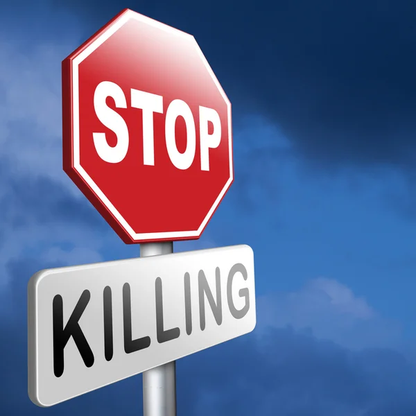 Smettere di uccidere — Foto Stock