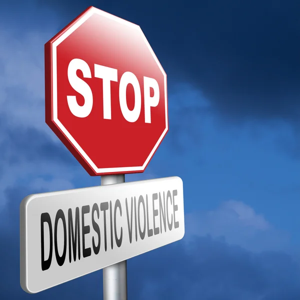 Fermare la violenza domestica — Foto Stock