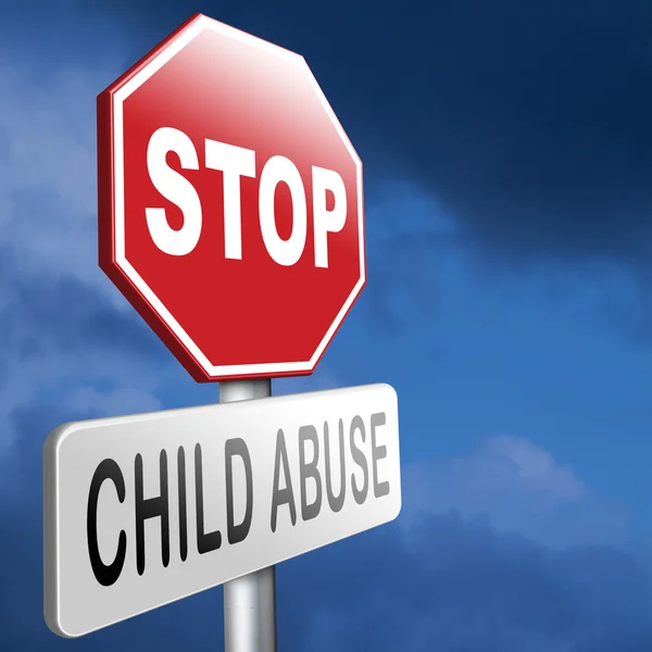 児童虐待を停止します。 — ストック写真