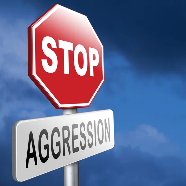 Stop aggression — Stock Photo, Image