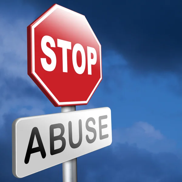 Detener el abuso — Foto de Stock