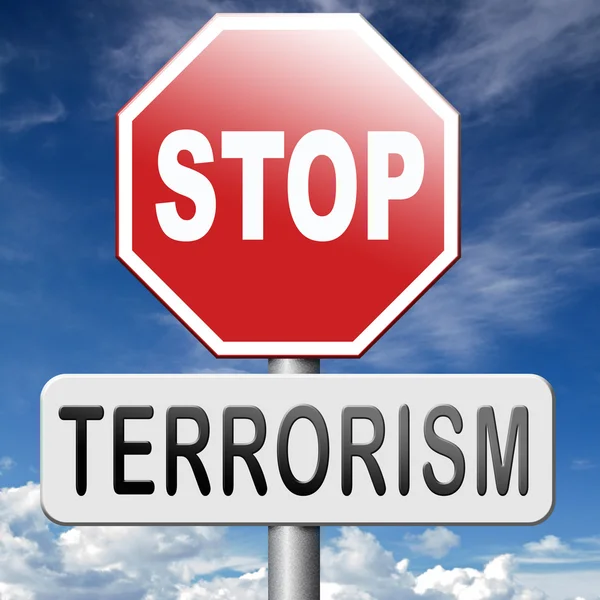 Остановить терроризм — стоковое фото