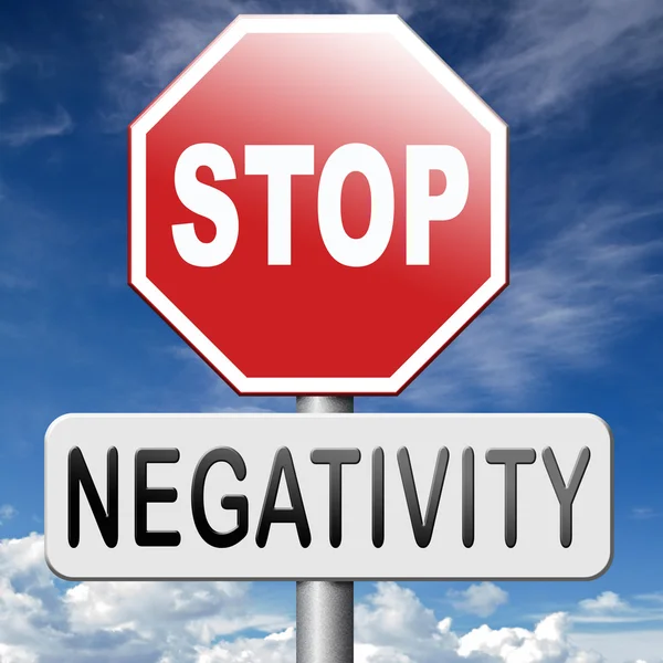 No pessimism stop negativity — Stock Photo, Image