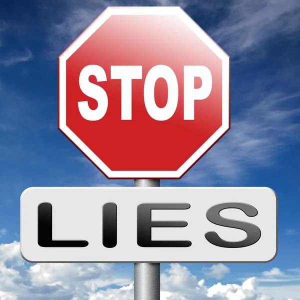 No more lies — Stock Photo, Image