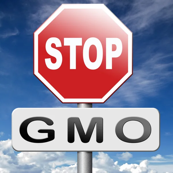 Зупинити ГМО — стокове фото