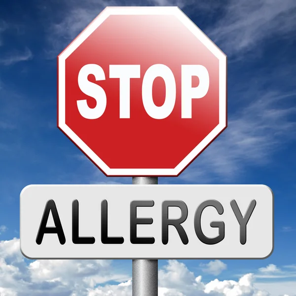 Зупинка алергії — стокове фото