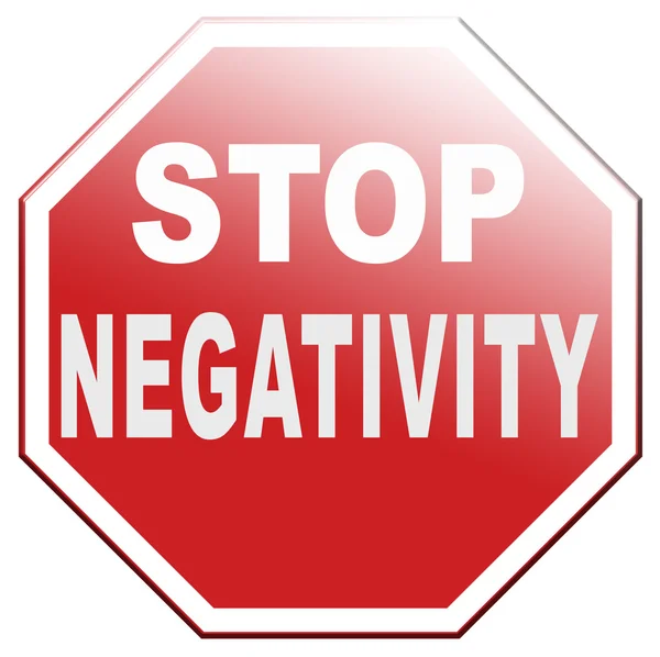 Pesszimizmus stop negativitás — Stock Fotó