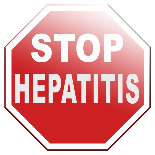 Detener la hepatitis — Foto de Stock