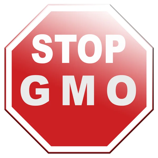 Fermare gli OGM — Foto Stock