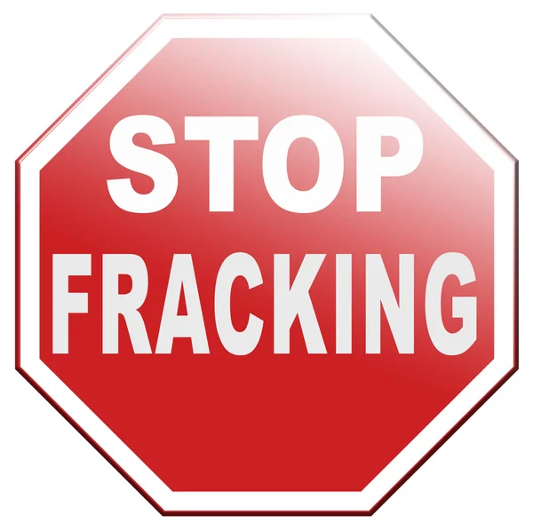 Stop fracking — Stock Photo, Image