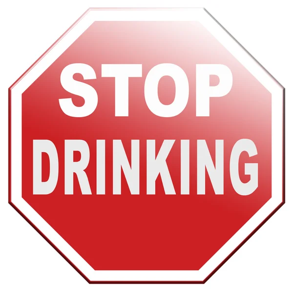 Deja de beber. — Foto de Stock