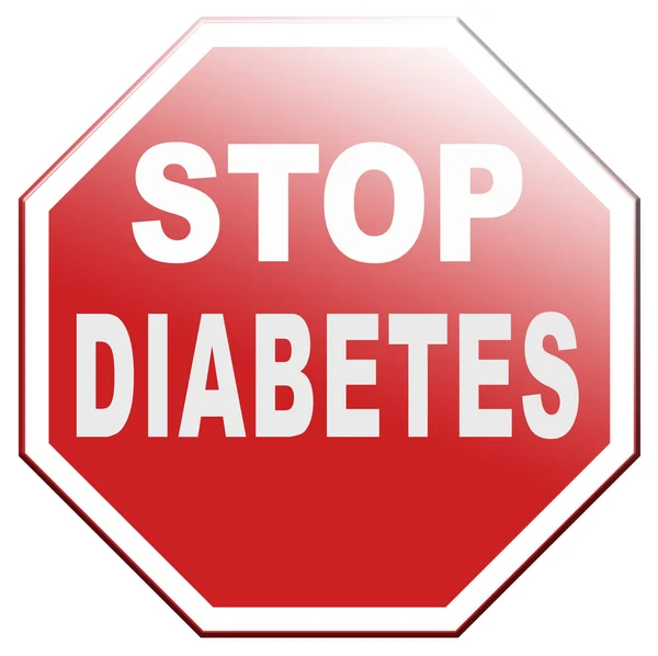 Diabetes stoppen — Stockfoto