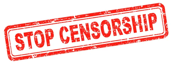 Остановить цензуру свободной прессы — стоковое фото