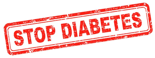 Parar diabetes — Fotografia de Stock