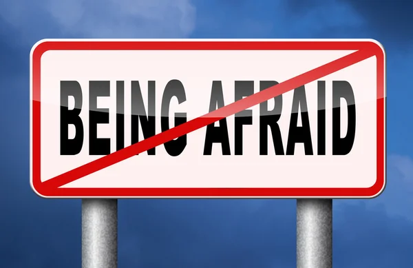 Stop being afraid no fear — Stock Photo, Image
