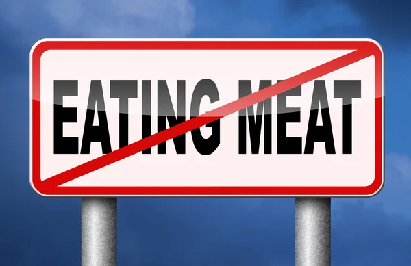 Перестати їсти м'ясо — стокове фото