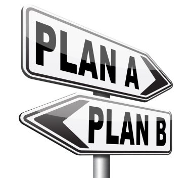 planı bir veya b alternatif seçenekler