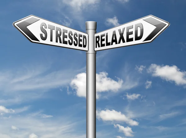 Стресс или расслабление — стоковое фото