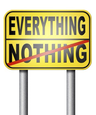 everything or nothing clipart