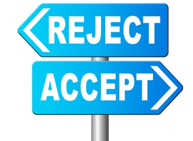 kabul etme veya reddetme