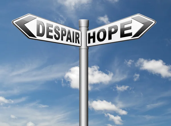 Hope or despair — Stock Photo, Image