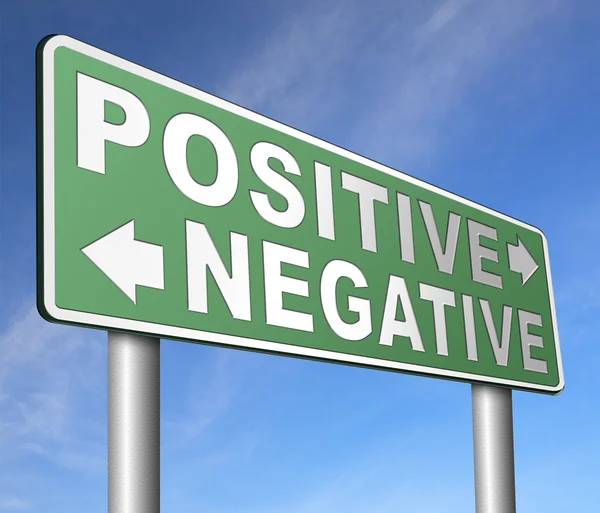 Pensamiento negativo o positivo —  Fotos de Stock