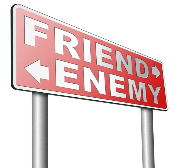 Best friends or worst enemy — Stock Photo, Image