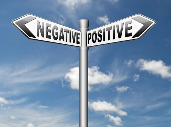 Negative or positive thinking — Stock Photo, Image