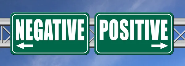 Pensamiento negativo o positivo —  Fotos de Stock