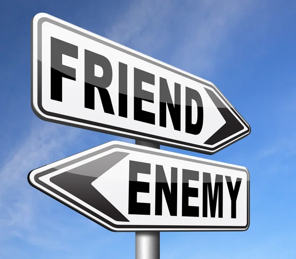 Best friends or worst enemy — Stock Photo, Image