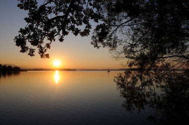 Sonnenuntergang am Chiemsee, Bayern 'de