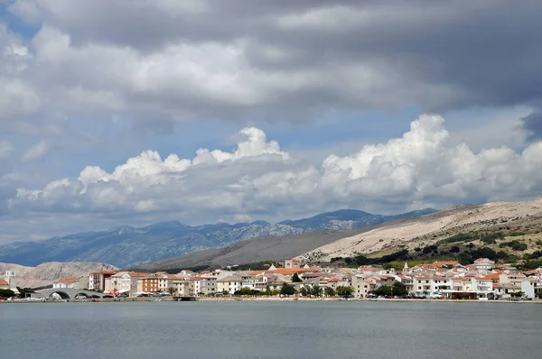 Stadt Pag Auf Der Insel Pag Kroatien — Stockfoto