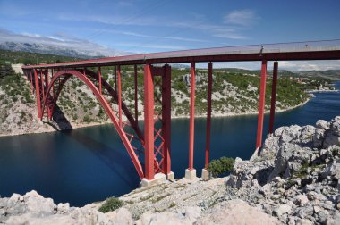 Maslenica-Bruecke bei Pag, Kroatien