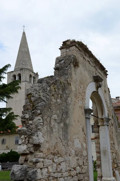 Kirche Der Altstadt Von Porec Istrien Kroatien — Stock fotografie