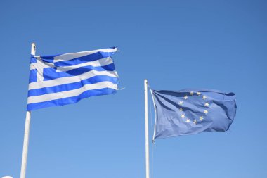 Flagge Griechenland ve AB