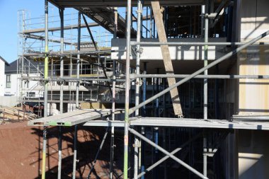 Baustelle mit einem Baugeruest