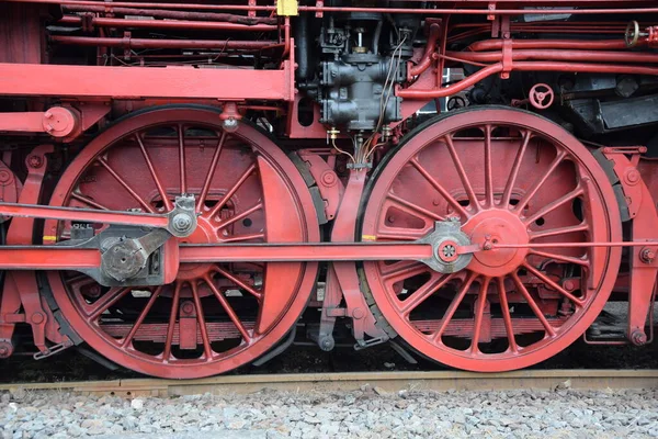 Raeder Einer Historischen Dampflokomotive — Stock fotografie