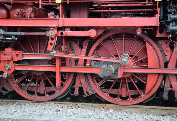 Raeder Einer Historischen Dampflokomotive — Stock fotografie