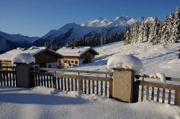 Hochkrimmml 'de kış. Ben Gerlospass.