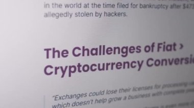 Fiat 'ın zorlukları. Kripto para birimi dönüşümü