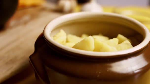 Як зробити кремову картоплю з Чеддаром. Рецепт 4k. Ідіть на 4 легкі кроки — стокове відео