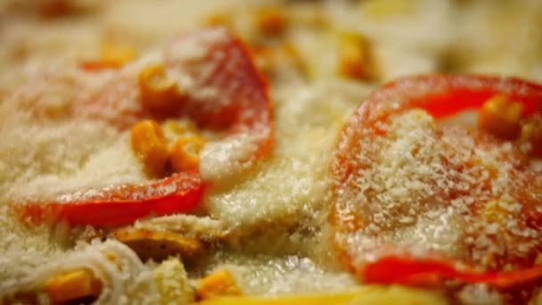 Ízletes recept Red Pizza az új anyukáknak. 4k videó recept — Stock videók