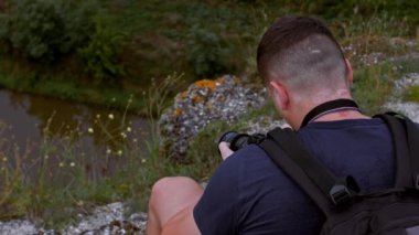 Turist fotoğrafları panoramik ve güzel yerler. Yavaş çekim 4k video