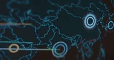 Hindistan, Çin ve Japonya 'ya yapılan siber saldırılar gerçek zamanlı dijital haritada gösterildi.