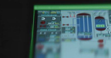 Nükleer reaktör kontrolünün arayüzü.