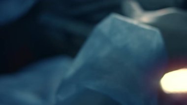 Bir mühendisin elinde GPU Grafik Kartı, makro görünüm.